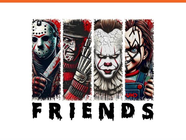 Killers friends horror characters scary movie png t shirt vector art Killers friends horror characters scary movie png t shirt vector art