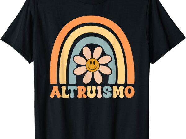 Altruismo groovy boho rainbow social psychology lover daisy t-shirt