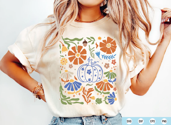 Blue floral pumpkin svg, floral fall svg png t shirt template Blue floral pumpkin svg, floral fall svg png t shirt template