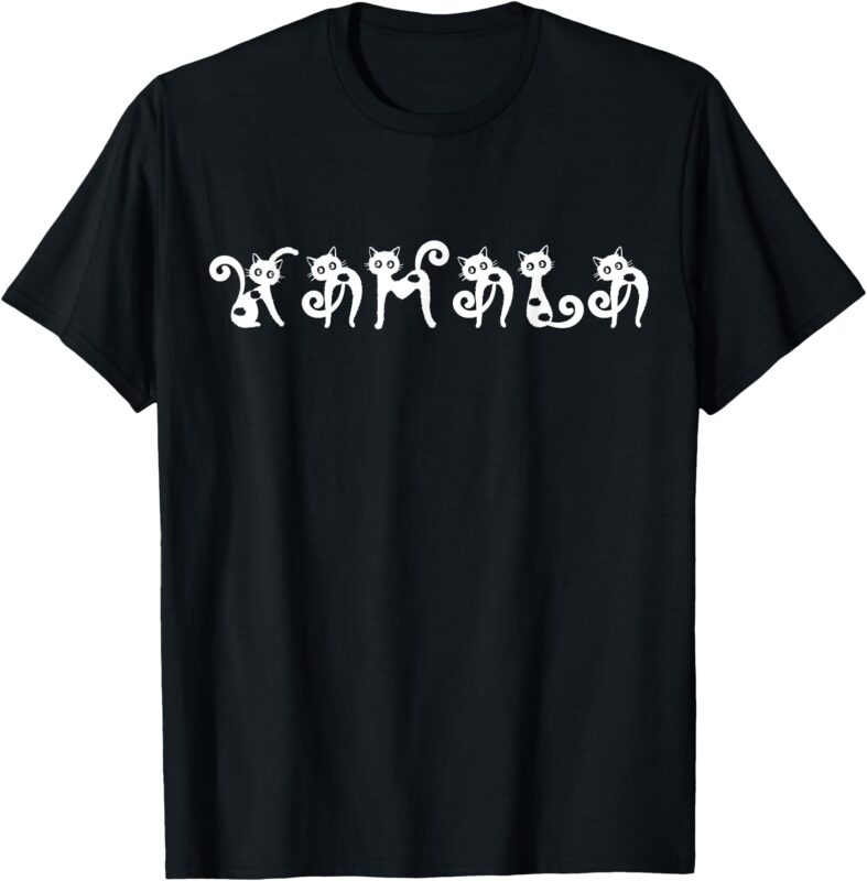 Kamala Harris Cat Lettering Positive For Men and Women T-Shirt