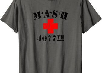 MASH 4077 Distressed T-Shirt