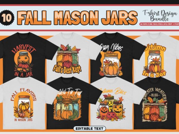 Fall mason t-shirt design bundle Fall mason t-shirt design bundle