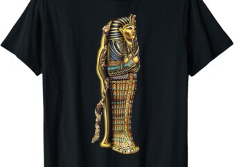 Mummy in Sarcophagus, Spooky Halloween, Egyptian Mummy, Tut T-Shirt
