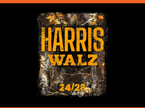 Harris waltz camo signal orange png graphic t shirt Harris waltz camo signal orange png graphic t shirt