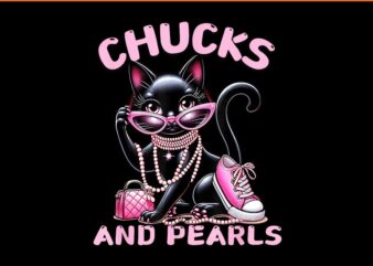 Chucks and pearls black cat png