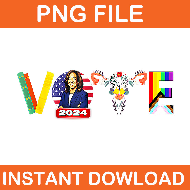 Vote Kamala For President 2024 LGBTQ Gay Pride Lesbian PNG