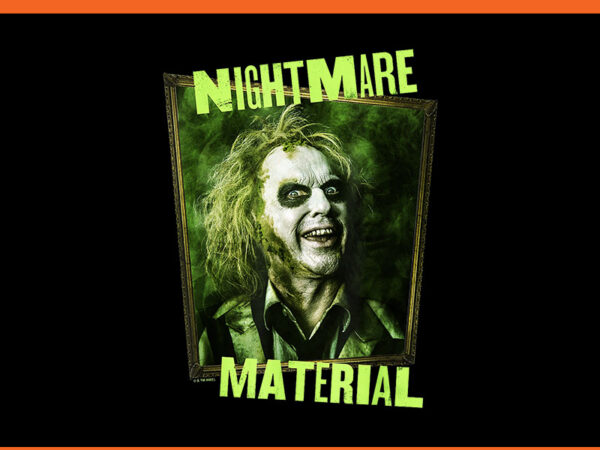 Beetlejuice beetlejuice nightmare material face portrait png t shirt template Beetlejuice beetlejuice nightmare material face portrait png t shirt template