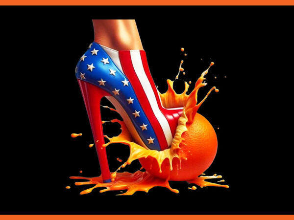 Orange high heel crush png t shirt design online Orange high heel crush png t shirt design online