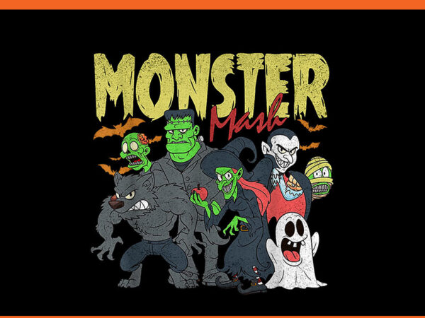 Monster mash frankenstein horror movies png t shirt designs for sale Monster mash frankenstein horror movies png t shirt designs for sale