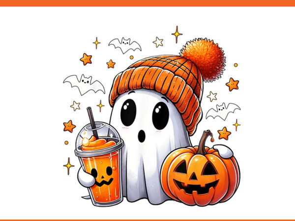 Cute ghost drinking coffee halloween png, ghost ice coffee halloween png t shirt vector file Cute ghost drinking coffee halloween png, ghost ice coffee halloween png t shirt vector file