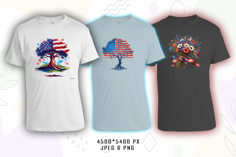 Watercolour Triangle Tree t-shirt design bundle with 100 designs mega bundle for POD