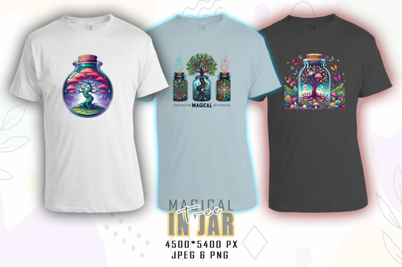 Watercolour Triangle Tree t-shirt design bundle with 100 designs mega bundle for POD
