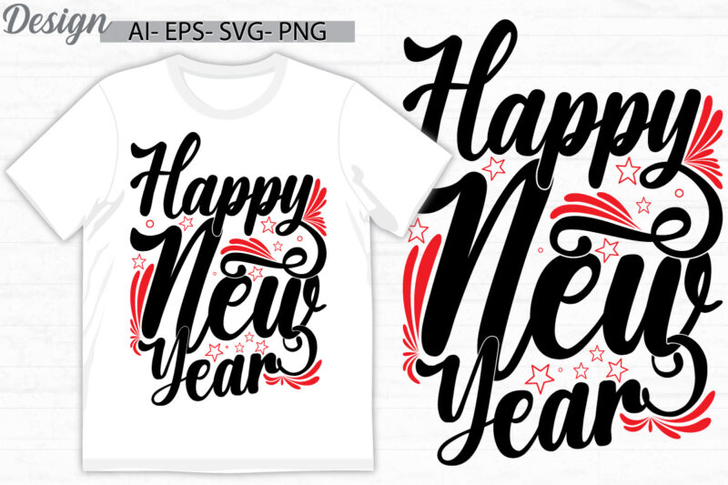 happy new year, mid adult men celebration gift for friends, positive lifestyle new year graphic vintage design