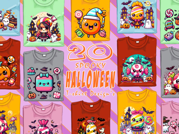 Magical spooky ghost of halloween t-shirt design bundle with 20 designs – download instantly retro vintage illustration bundle Magical spooky ghost of halloween t-shirt design bundle with 20 designs – download instantly retro vintage illustration bundle