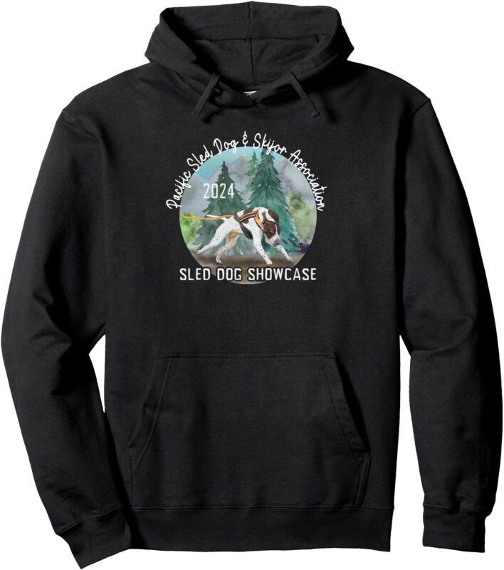 2024 PSDSA Sled Dog Showcase GSP with Full Color Background Pullover Hoodie