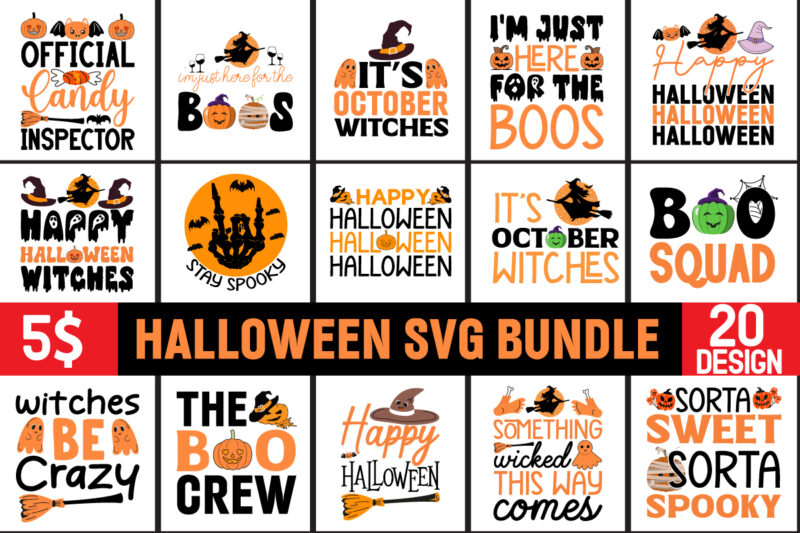 Halloween SVG Bundle,Halloween,Hocus Pocus SVG Bundle, Sanderson Sisters Svg, Hocus Pocus Clipart, Witches Svg, Halloween Svg,