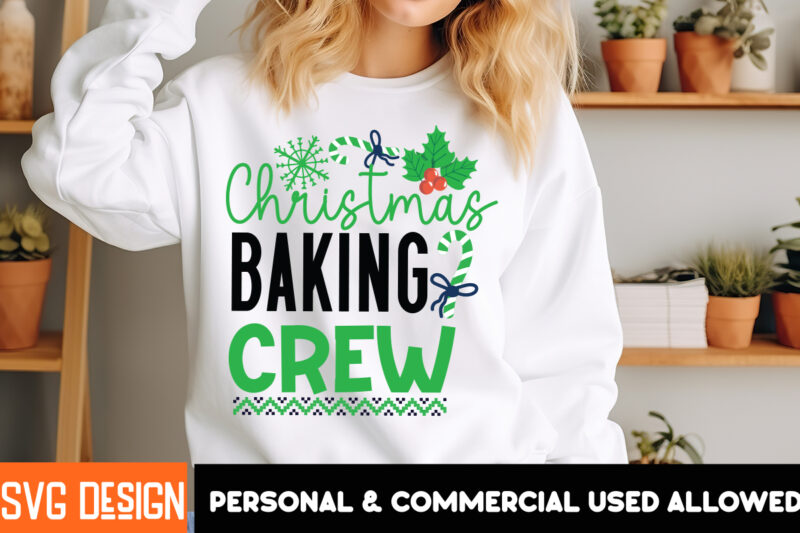 Christmas Baking Crew t-shirt design, Christmas ,Christmas t-Shirt Design,Christmas Sublimation PNG,Funny Christmas Shirt, Christmas SVG Bun