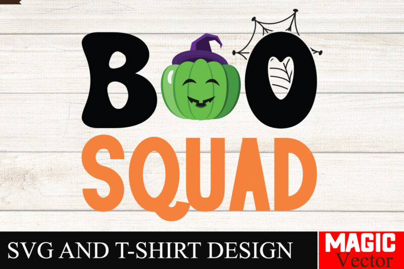 Boo Squad SVG Cut File,Boo Squad,Halloween welcome svg, spooky svg, ghost svg, Halloween svg bundle, Halloween clipart, funny halloween svg,