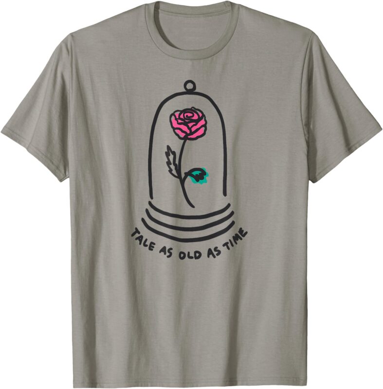 Amazon Essentials Boys’ Princess Belle Beauty and the Beast Quote T-Shirt, White, Small