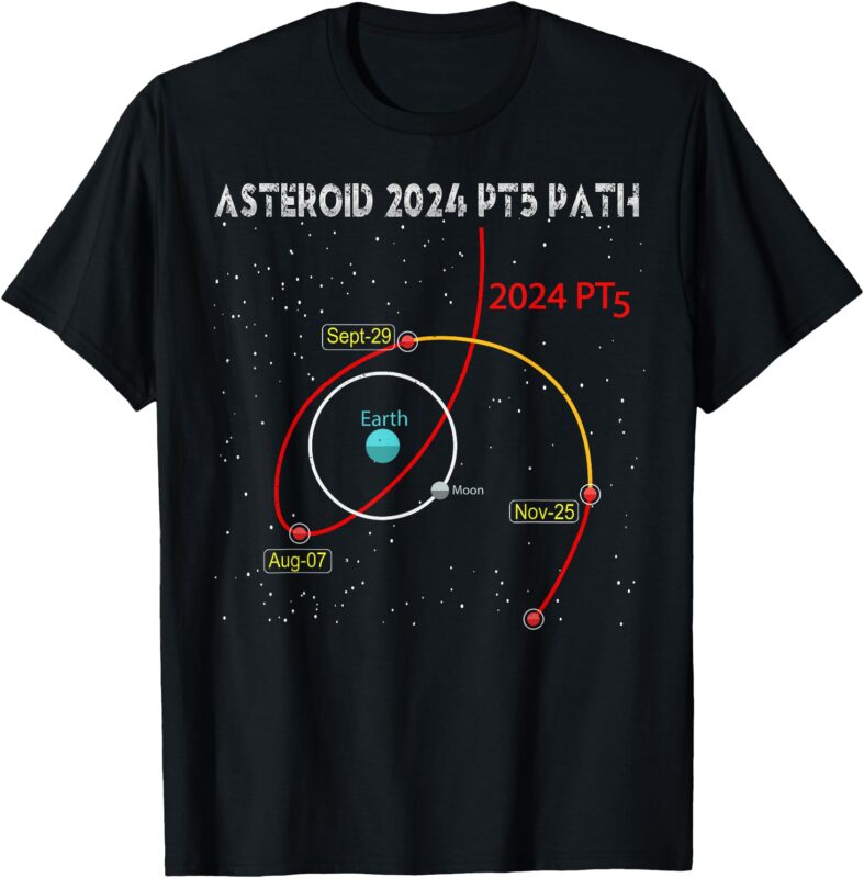 Asteroid 2024 PT5 Path Mini Moon Dates Space 2024 PT5 Orbit T-Shirt
