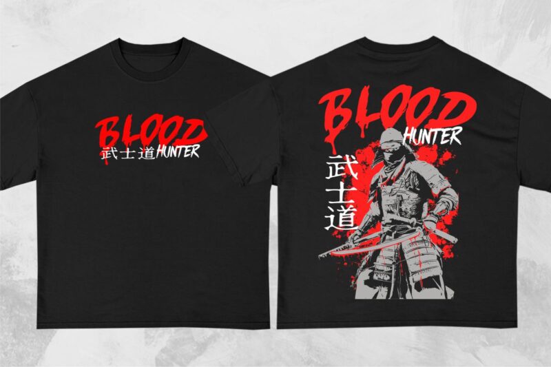 Japanese Streetwear T-Shirt Designs Bundle
