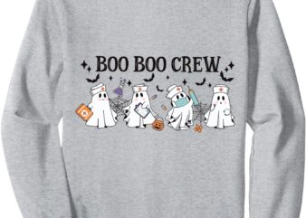 Boo Boo Crew Halloween Ghost Nurse Sweatshirt