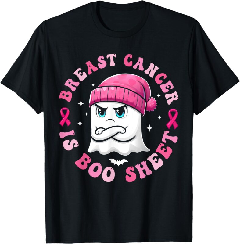 Breast Cancer Is Boo Sheet Retro Halloween Ghost Men Women T-Shirt