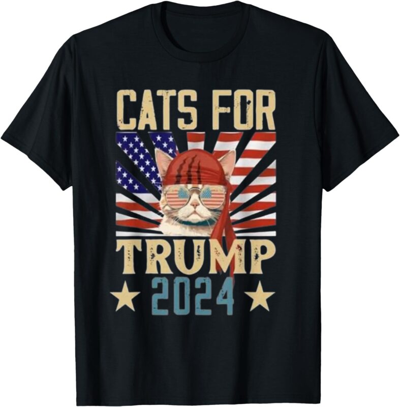 CAT FOR TRUMP 2024 T-Shirt