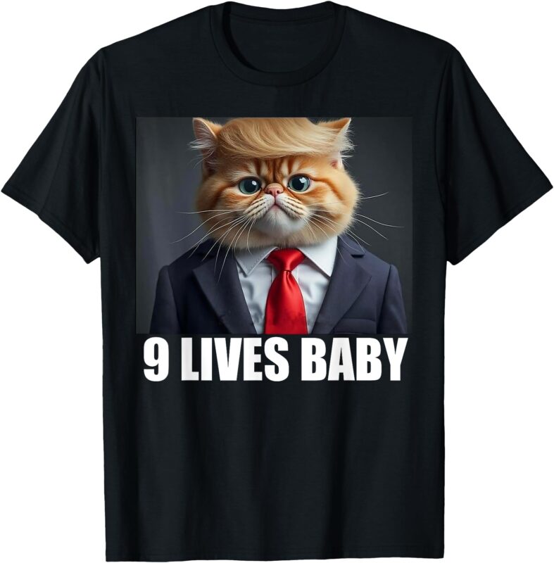 Cat Trump 9 Lives Baby T-Shirt