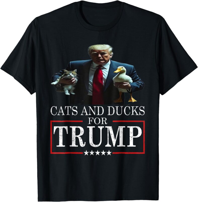 Cats and Ducks for Trump 2024 Kittens and Ducks for Trump T-Shirt