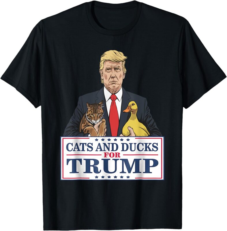 Cats and Ducks for Trump 2024 Kittens and Ducks for Trump T-Shirt