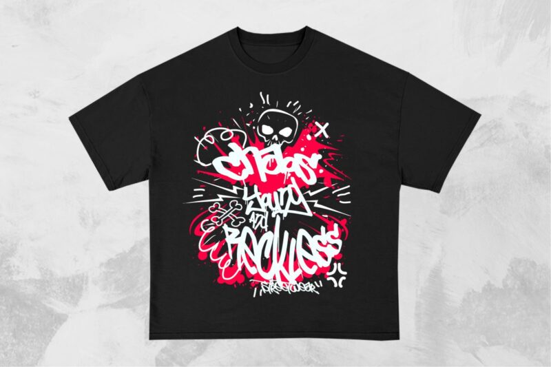 Graffiti Brutalism T-Shirt Designs Bundle