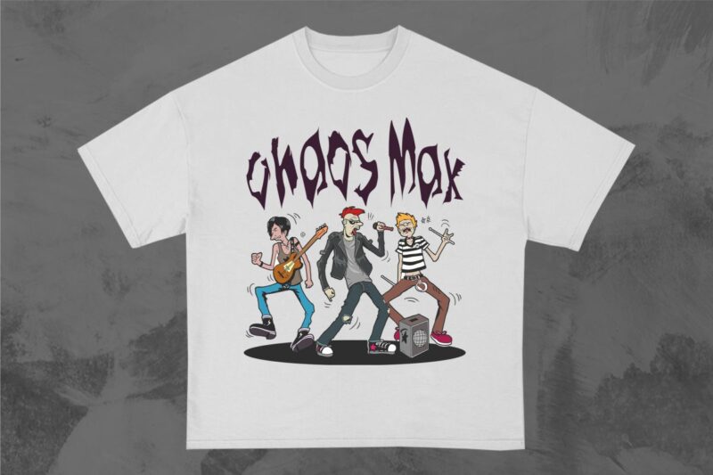 Street Punk T-shirt Designs Bundle Vector, Editable Graphic tshirt