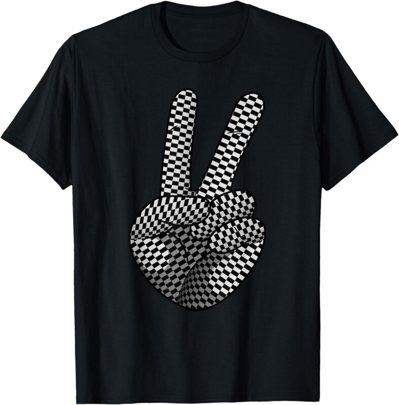 Checkered Art For Men Women Checker Pattern Checkerboard T-Shirt