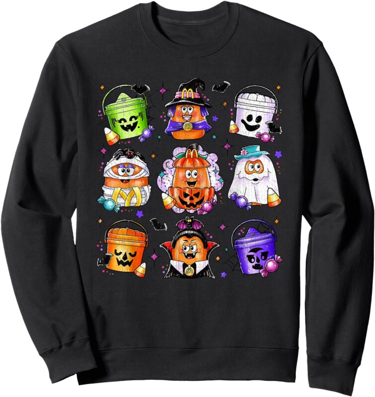 Chicken Nuggets Pumpkin Halloween 90’s Vintage Sweatshirt