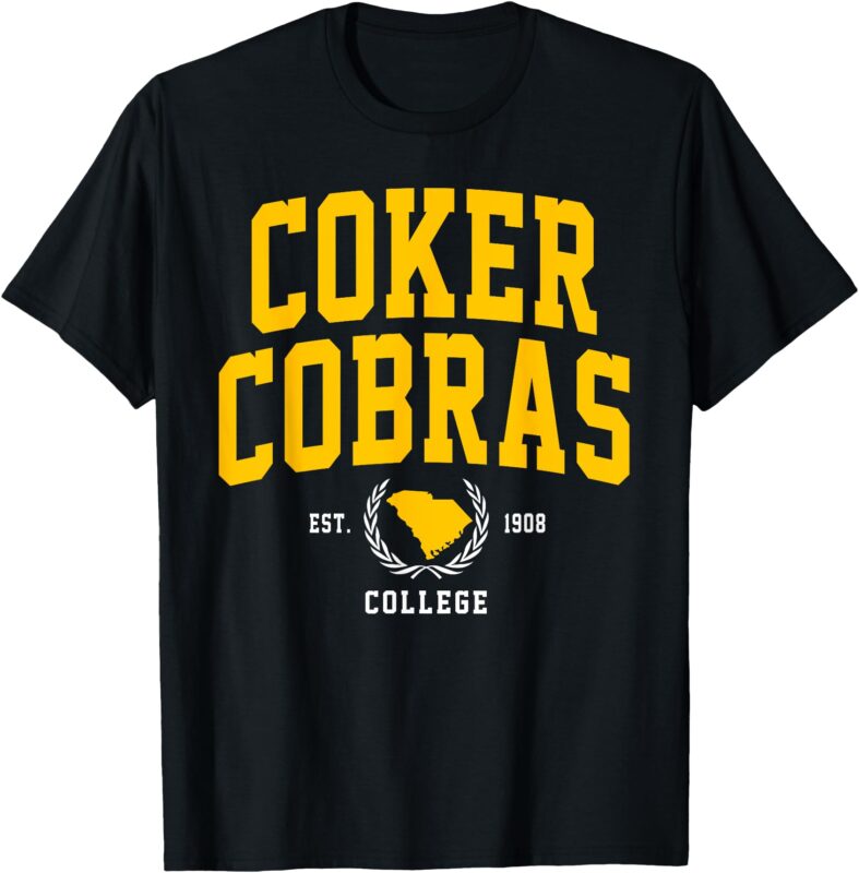 Coker College Cobras Arch Design Vintage for Men Women T-Shirt