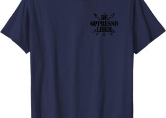 Cool Subtle Distressed Logo De Oppresso Liber Minimalist T-Shirt