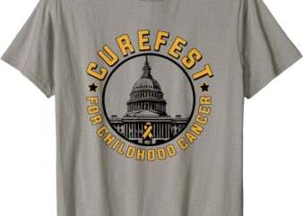 CureFest for Childhood Cancer 2024 Design 3 for Light Fabric T-Shirt