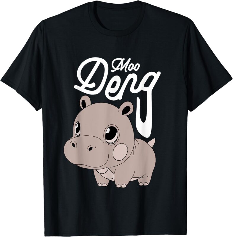 Cute Baby Hippo Moo Deng Cute Hippopotamus Moo Deng T-Shirt