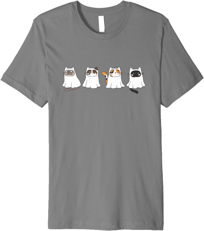 Cute Cats of Halloween in Costumes Premium T-Shirt