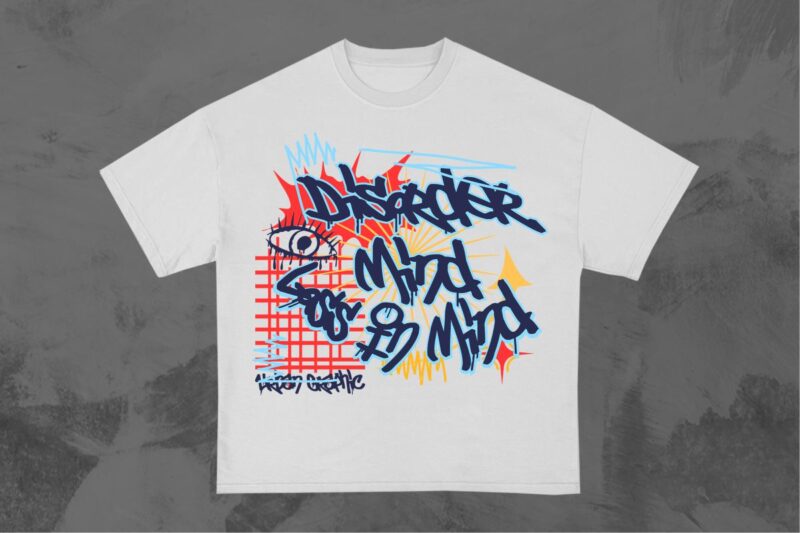 Graffiti Brutalism T-Shirt Designs Bundle