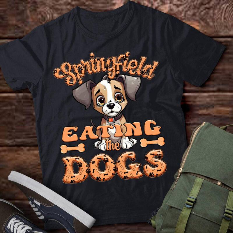 Eating the Dogs in Springfield Election T-Shirt ltsp