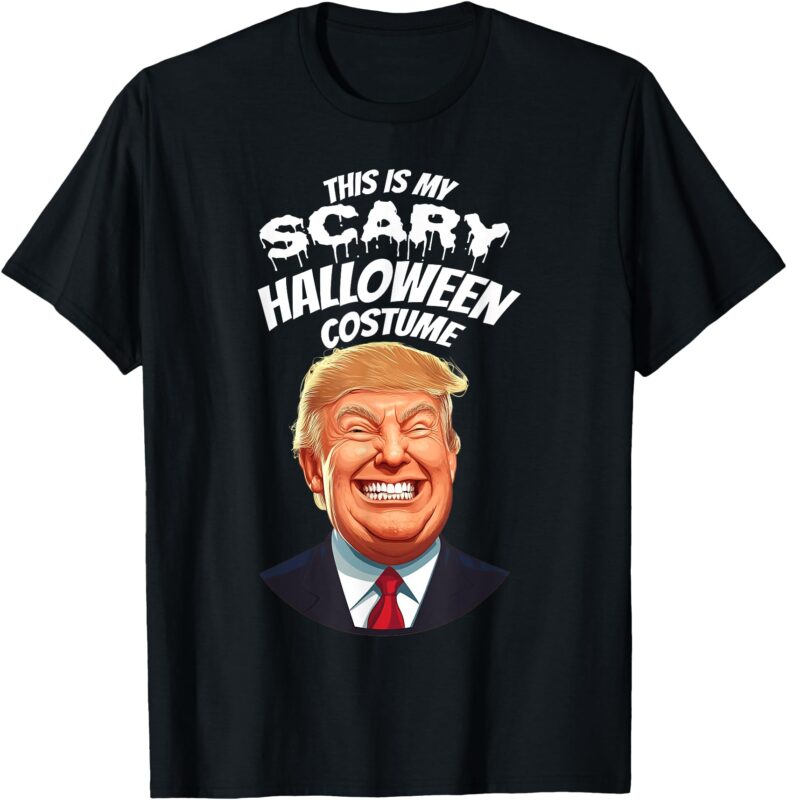 Funny Donald Trump Scary Halloween Gag President Costume Gag T-Shirt