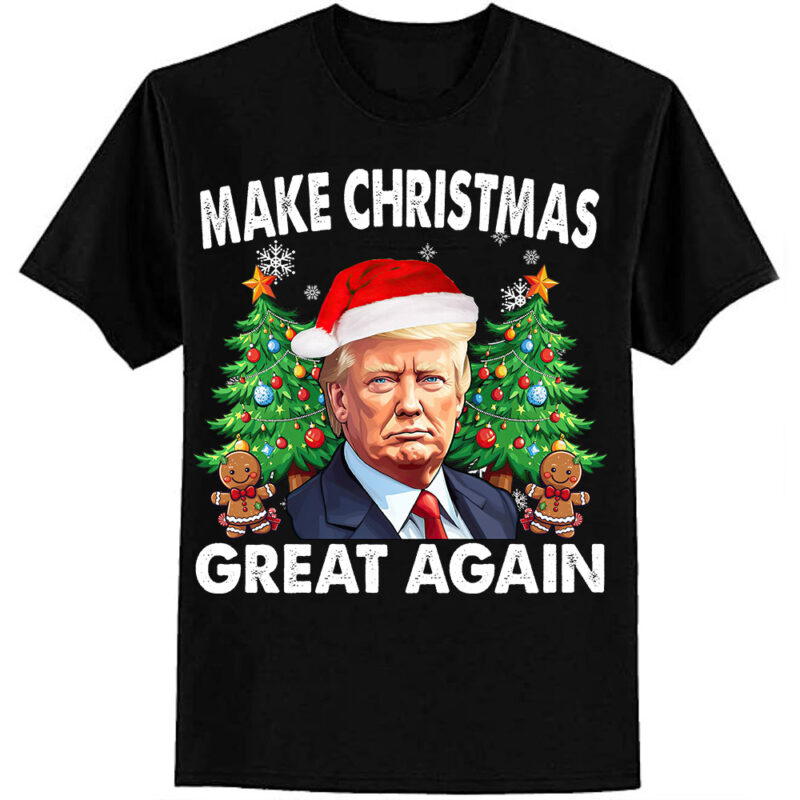 Funny Trump 2024 Make Christmas Great Again Men Women T-Shirt ltsp