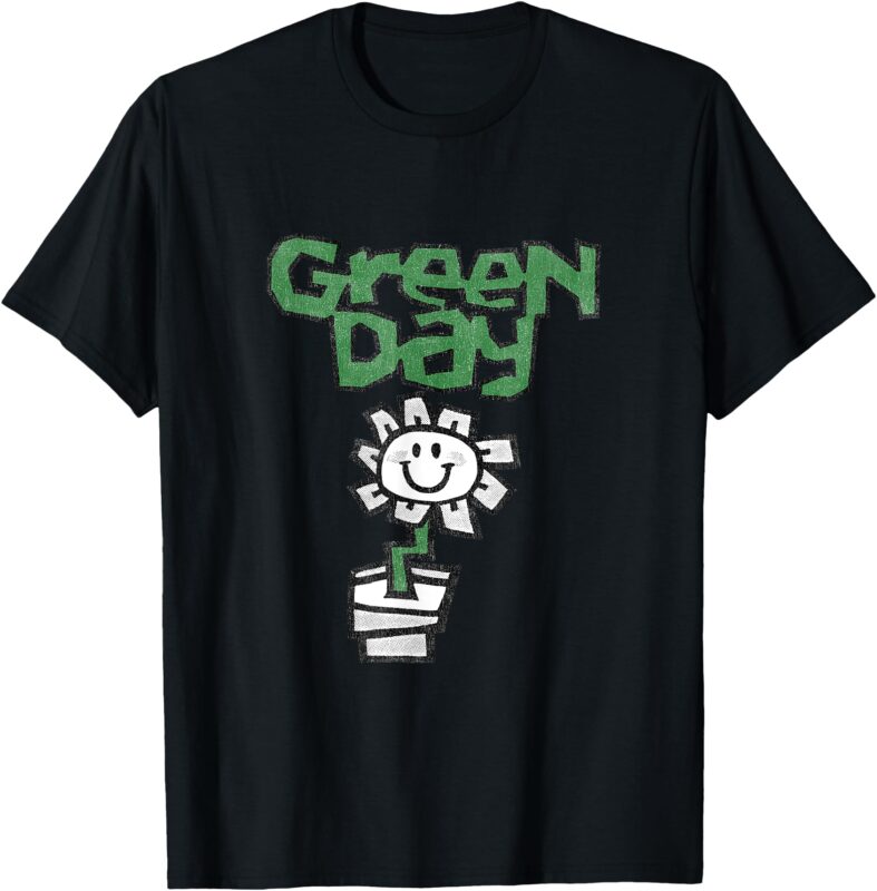 Green Day Flower Pot T-Shirt