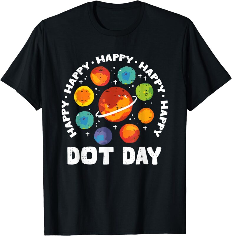 Groovy Happy Dot Day 2024 Colorful Polka Dot Men Women Kids T-Shirt