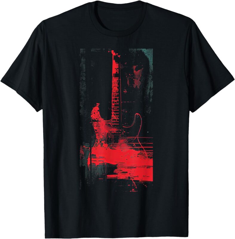 Grunge Guitar _ Graphic Streetwear Graphic: Funny 80s / 90s T-Shirt