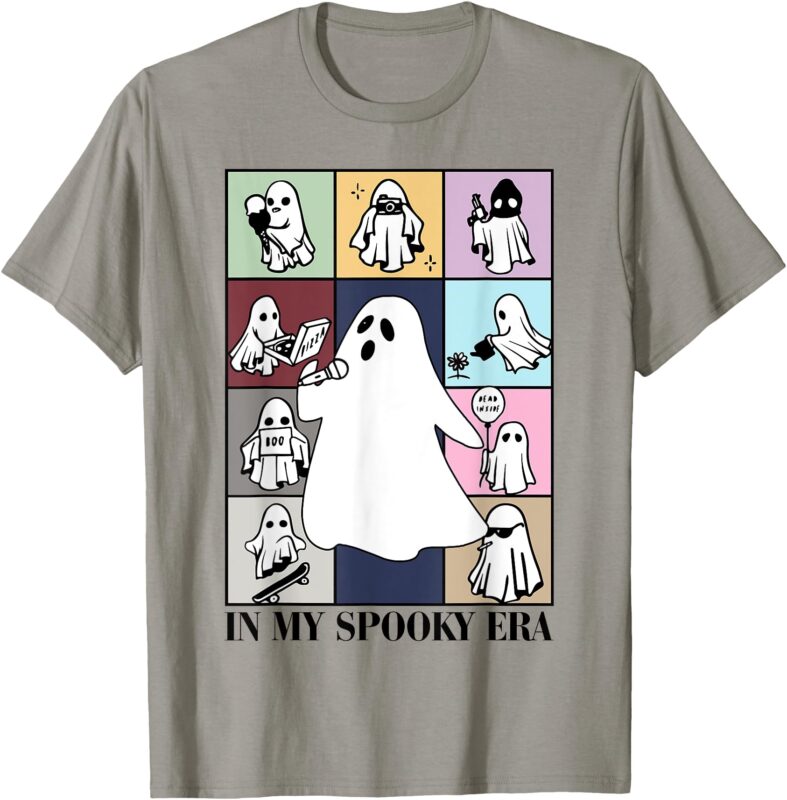 Halloween Costume Funny Ghost In My Spooky Era Kids Boy Girl T-Shirt