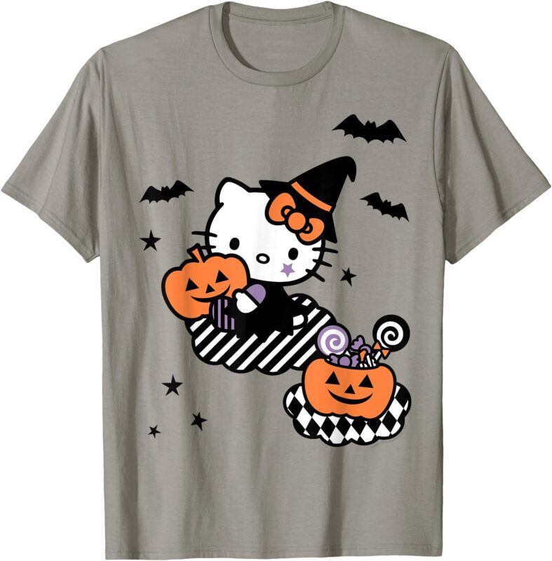 Hello Kitty Trick or Treat Halloween Tee Shirt T-Shirt