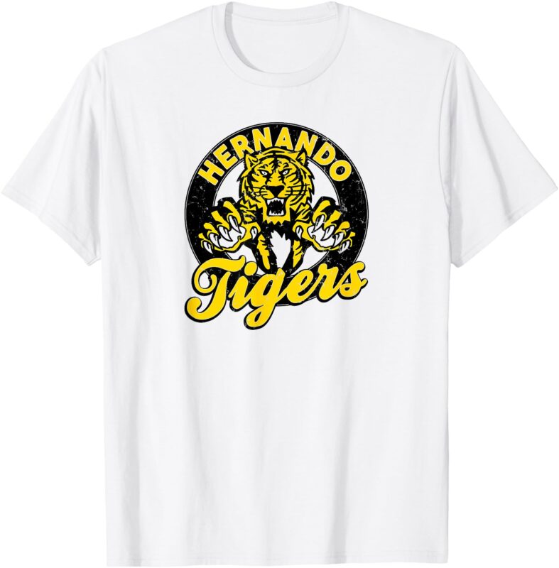 Hernando Tigers Vintage Distressed Retro Hernando Tiger T-Shirt